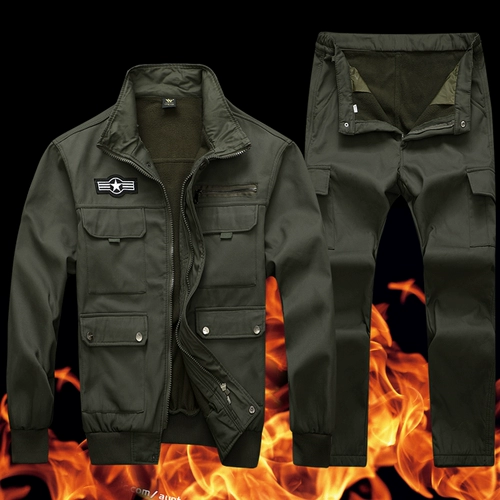 Утепленный камуфляжный рабочий износостойкий дорожный спортивный комплект с капюшоном для отдыха