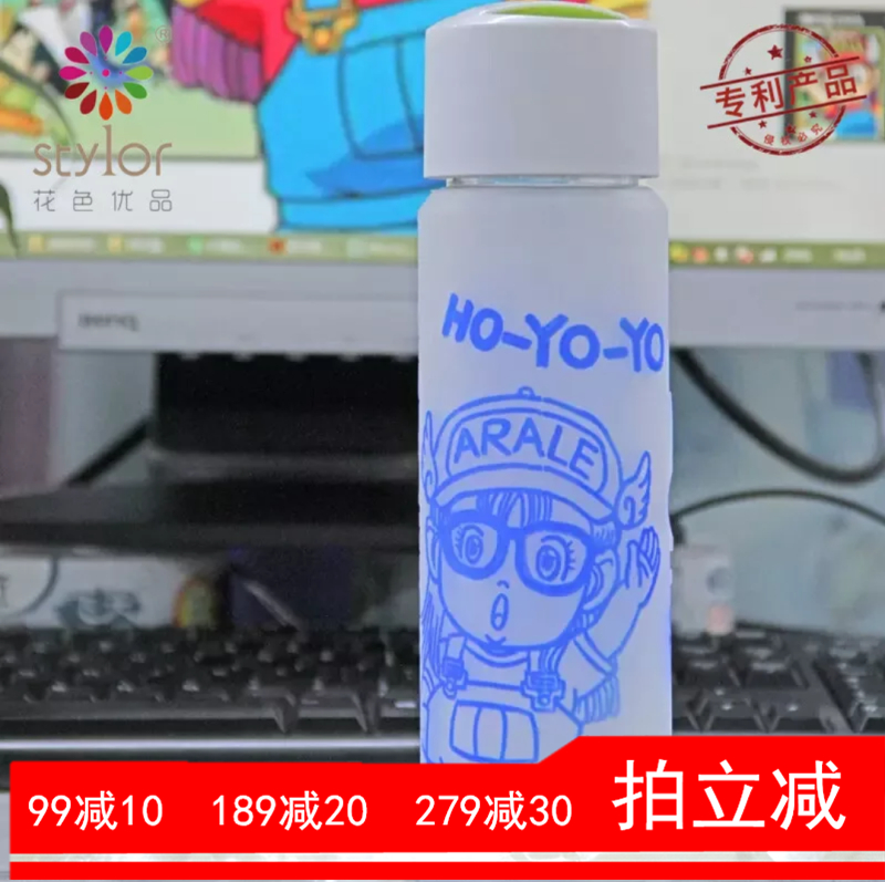 New stylor color excellent hand-painted heat-resistant glass personalized custom gift large water cup tea cup lead-free