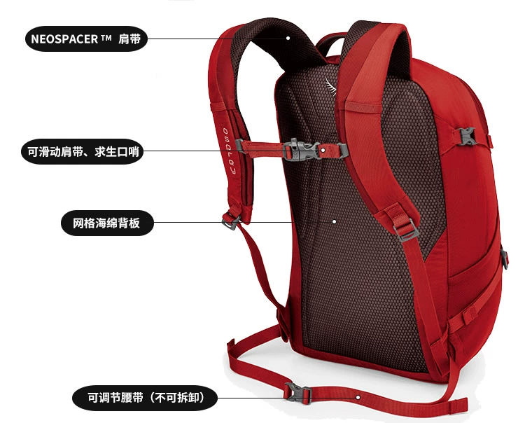 Spot Kitty OSPREY PARSEC Giây khác biệt 31L City Daily Backpack Chính hãng có thể được đăng ký - Ba lô