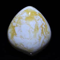 Xiaogui beeswax natural raw ore Russian porcelain white flower beeswax pendant