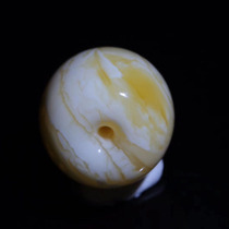 Xiaogui beeswax natural raw ore Russian material white wax tiger skin pattern beeswax barrel beads clavicle beads