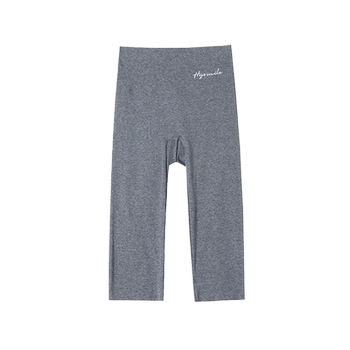 Leggings ຝ້າຍບໍລິສຸດສີດໍາສໍາລັບແມ່ຍິງ, ລະດູຮ້ອນໃສ່ນອກບາງໆ