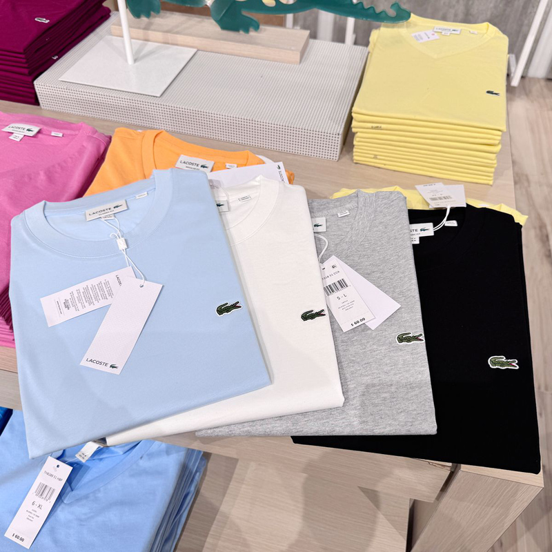 Lacoste French Crocodile Usa Men's Classic Pure Cotton Solid Color Chest Logo Crew Neck Short Sleeve T-Shirt Th7318 Lacoste French Crocodile Usa Men's Classic Pure Cotton Solid Color Chest Logo Crew Neck Short Sleeve T-Shirt Th7318