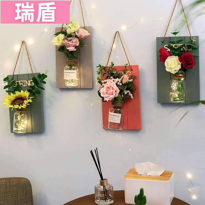  Hanging into the home wall decoration Creative decoration Wall pendant Flower shop dining room Hot pot shop wall hanging store door