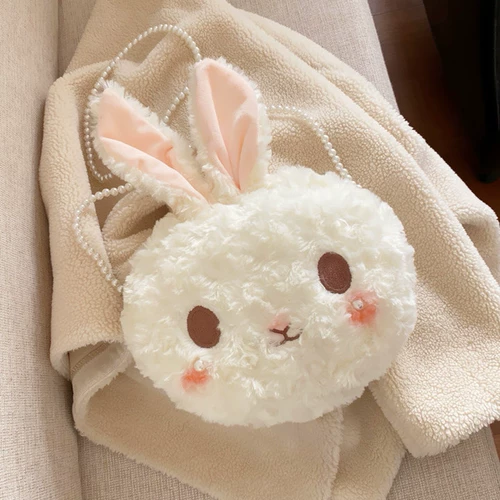 Кролик, детская сумка, цепь, мультяшный картхолдер, кошелек, маленькая сумка через плечо, рюкзак, подходит для подростков