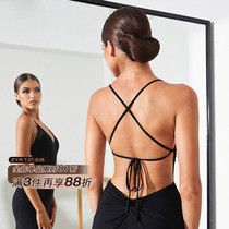 ZYM (Wenxiang) dress with beautiful back twist design fishtail skirt Latin dance suit for women with underwear 2238