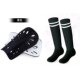 Football Socks and Shin Guard Set for Children and Adults, Mid-Length Sports Socks, Football Knee Pads, Insert Pads, Calf Protection Socks