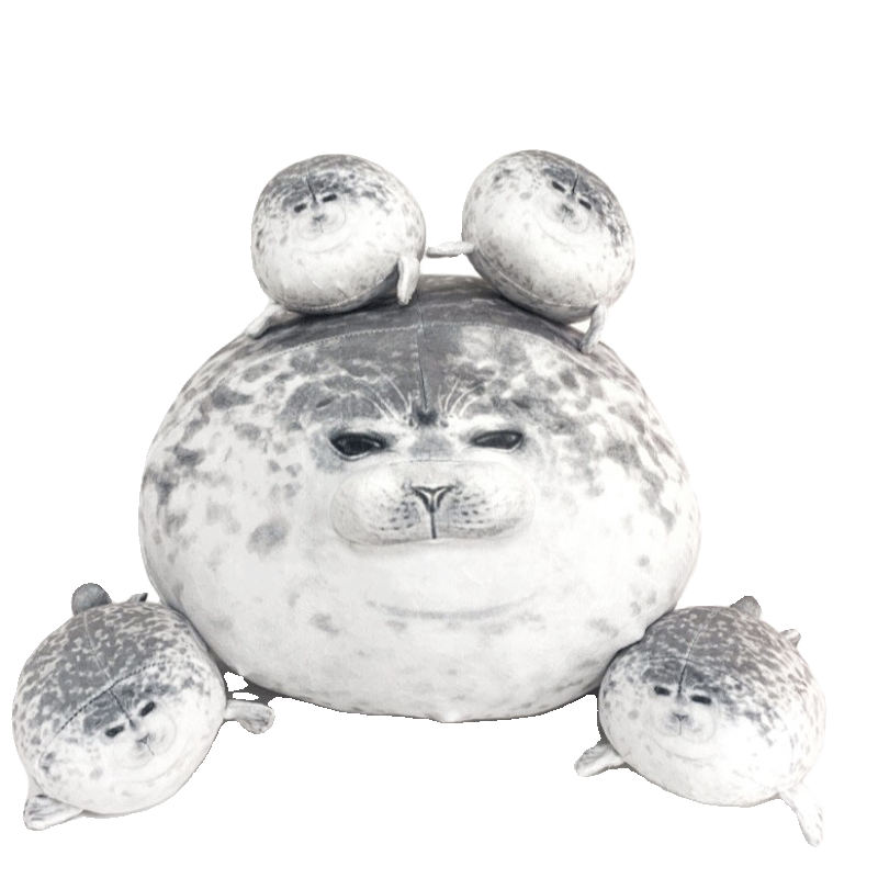 Japanese Osaka Realistic Seal Family Plush Toy, Mother and Baby Seal Dolls, Abstract Gift, Popular Soft Pillow Japanese Osaka Realistic Seal Family Plush Toy, Mother and Baby Seal Dolls, Abstract Gift, Popular Soft Pillow