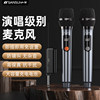 Shanshui Charging Professional Wireless Microphone Noise Reduction Microphone for Karaoke Performance Stage One-To-Two Outdoor Ktv Universal Microphone