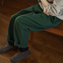 Two people produce LRCP ) token of time ) fleece loose trousers