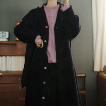 Produced by Two - Story 494 ) Journey to Egypt ) Wool Mélange Versatile Sweater Cardigan