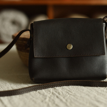 Two people produce LRCP) the same morning) small ancient feeling head layer cowhide bag