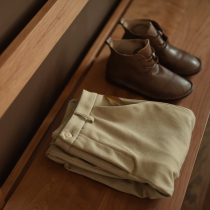 Produced by two people LRCP ) Inverted book ) Cotton tapered fleece trousers Show lean Tibetan meat