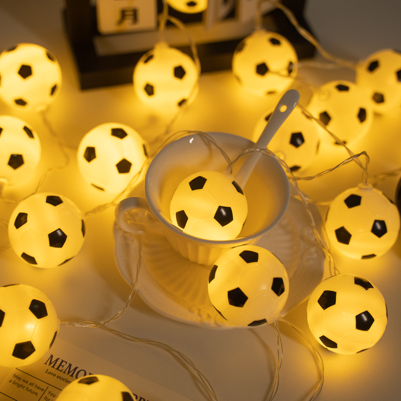 2026 Us-Canada-Mexico World Cup Solar Football Ice Strip Lights Atmosphere Decoration Star Light String Indoor Theme Arrangement 2026 Us-Canada-Mexico World Cup Solar Football Ice Strip Lights Atmosphere Decoration Star Light String Indoor Theme Arrangement