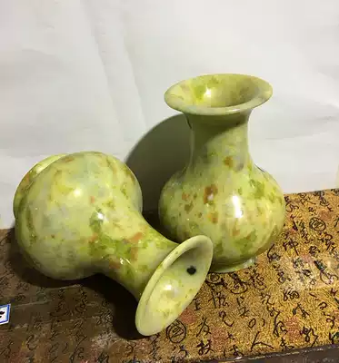 Xiuyu small vase, peaceful decoration, Qishi natural stone, Hetian jade, Afghan jade, Red Jasper gift collection