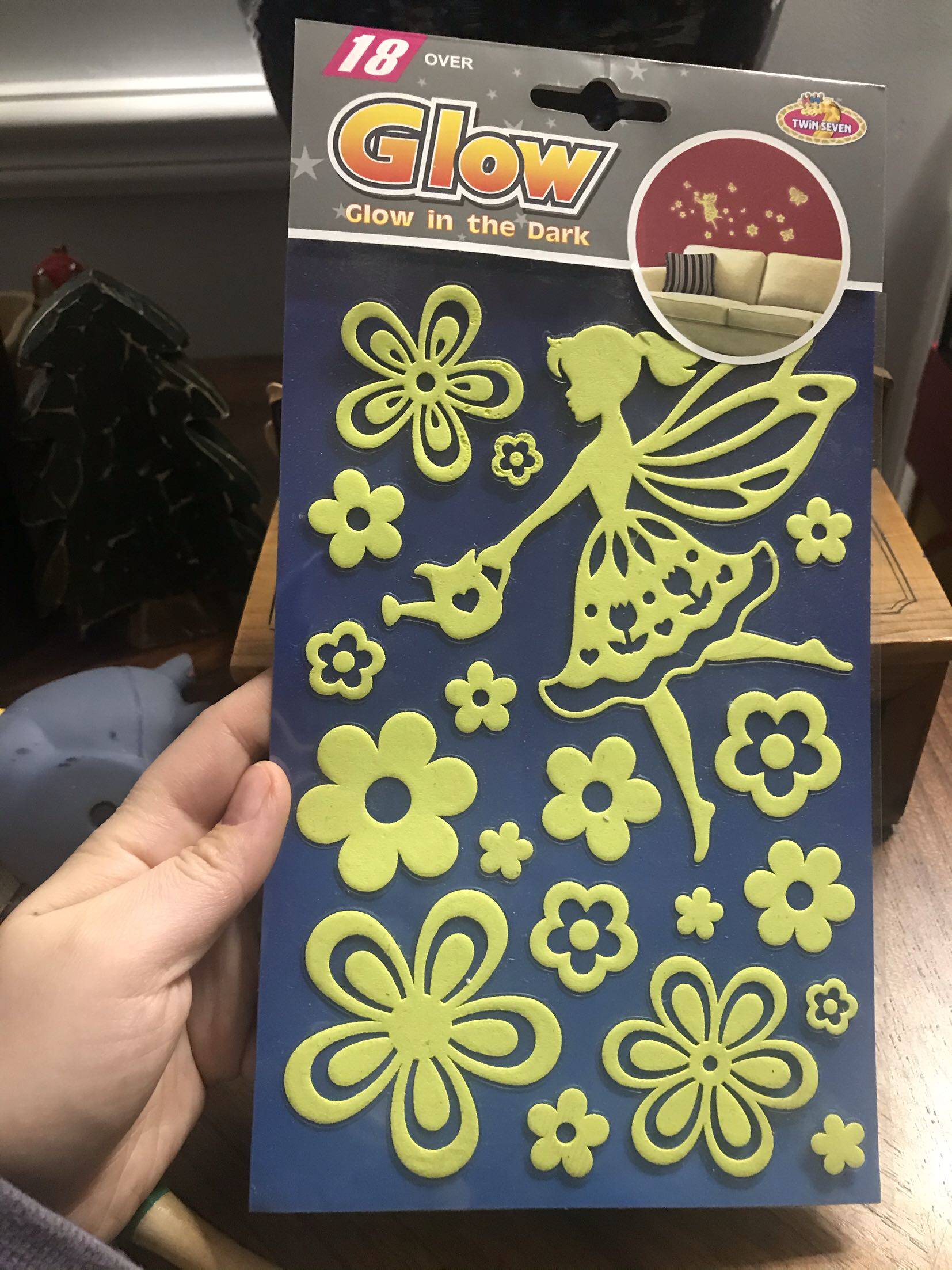 Export Order Flowers Fairy small elf luminous decorative stickers