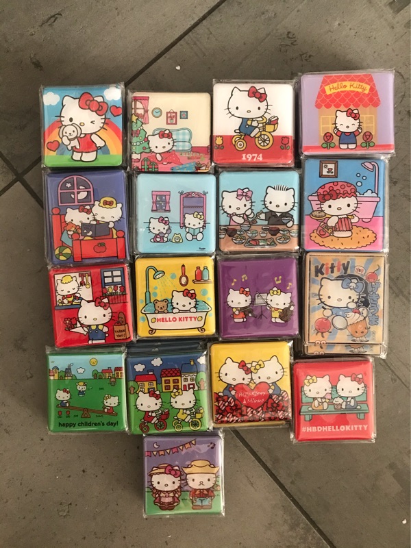 Exported to Japan Sanrio sanrio kitty super large magnetic fridge magnet