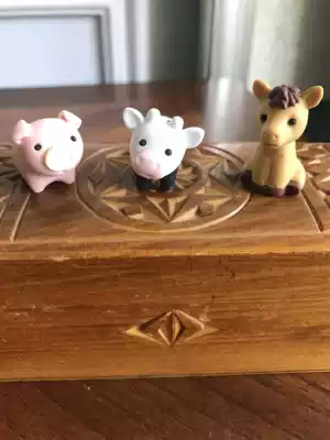 Japanese-made small animal farm shape rubber