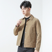 Kai Chuan mens coat spring and autumn 2021 New Korean trend velvet lapel top fashion casual thin jacket