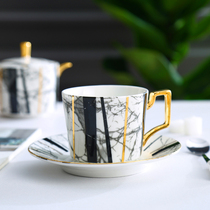 European high-grade bone china coffee cup English luxury afternoon tea set Coffee Cup Cup Saucer ceramic black tea cup spoon