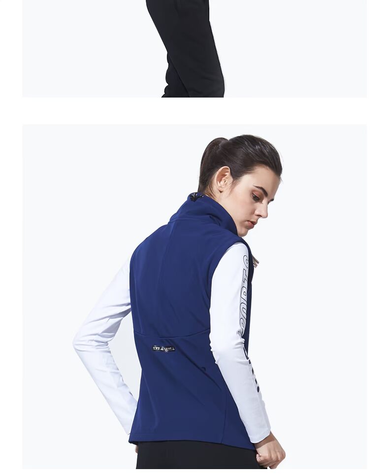 Ilys vest thể thao nữ cardigan giản dị mùa xuân và mùa thu ngoài trời ấm áp dây kéo đứng cổ áo gió chạy vest nữ màu rắn áo ba lỗ adidas nam