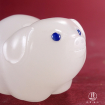 White Jade family (jewelry)Natural Hetian jade White jade Zodiac pendant White jade Zodiac pendant Men and women
