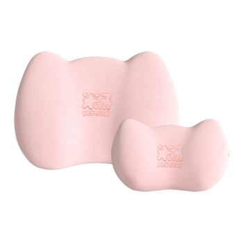 Aichewu car lumbar support cushion lumbar cushion driving lumbar support seat lumbar support girls winter plush headrest lumbar support