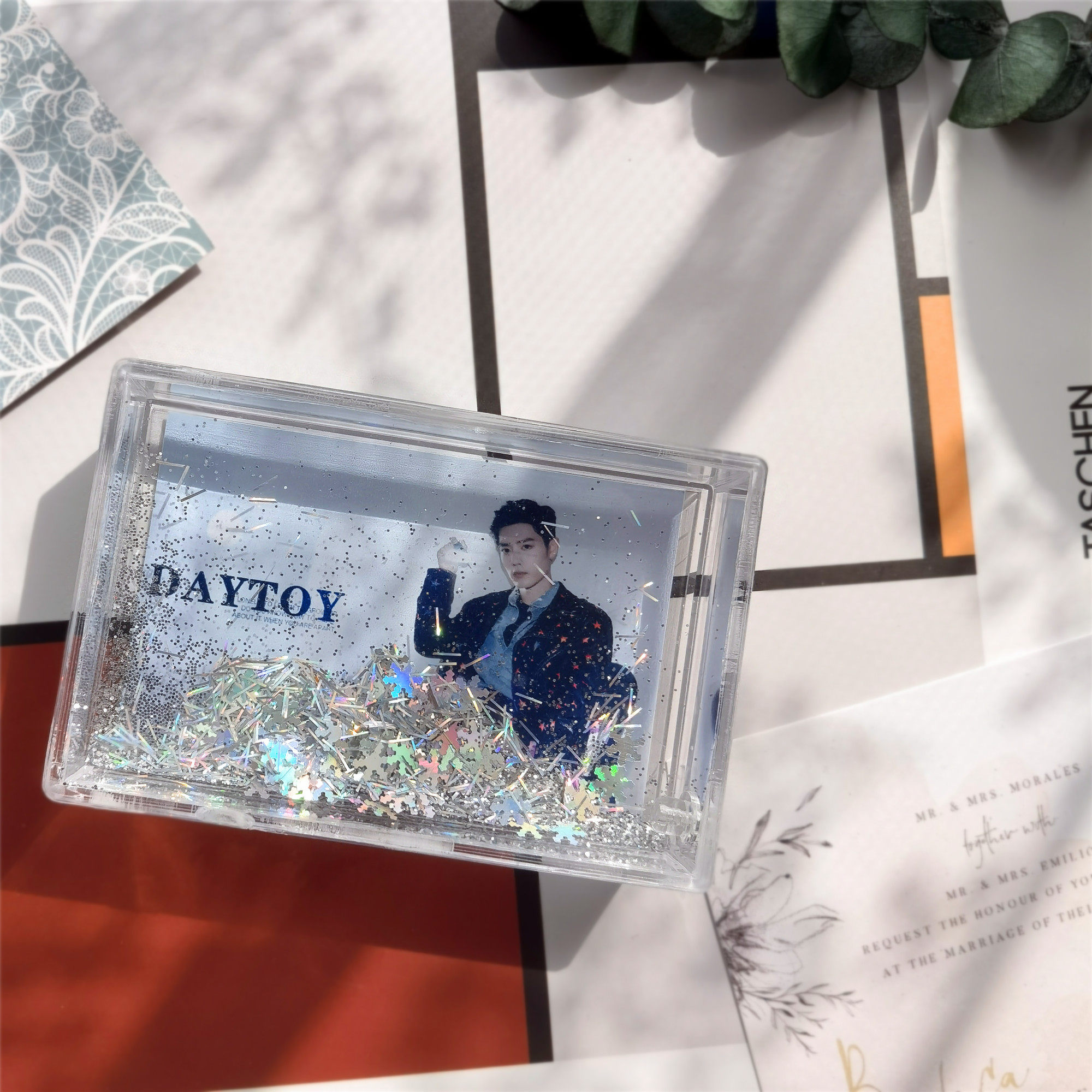 Xiao Zhan peripheral Quicksand photo frame 3 inch photo Polaroid desktop decoration ins wind Xiaofei custom birthday gift