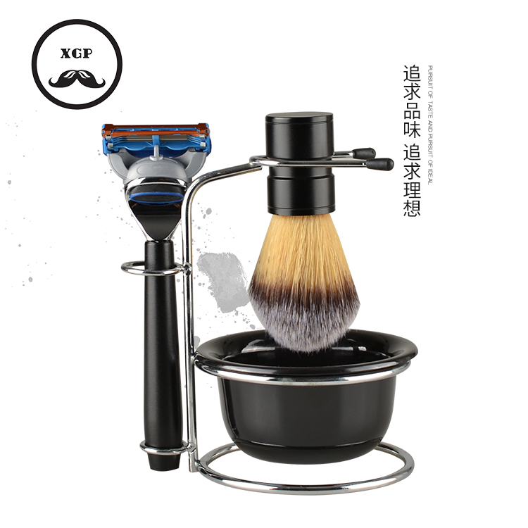 High-end manual razor razor set with beard brush and free soap German quality old-fashioned razor shaving knife
