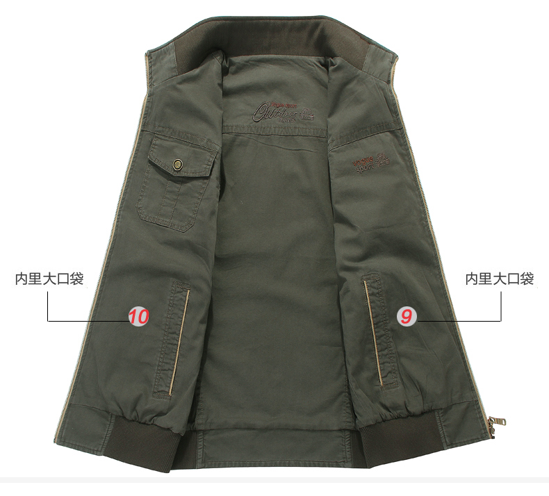 Cotton mùa hè vest nam mùa xuân và mùa thu nhiều túi chụp ảnh vest vai câu cá vest thể thao ngoài trời phần mỏng - Áo vest cotton áo thun nam cotton