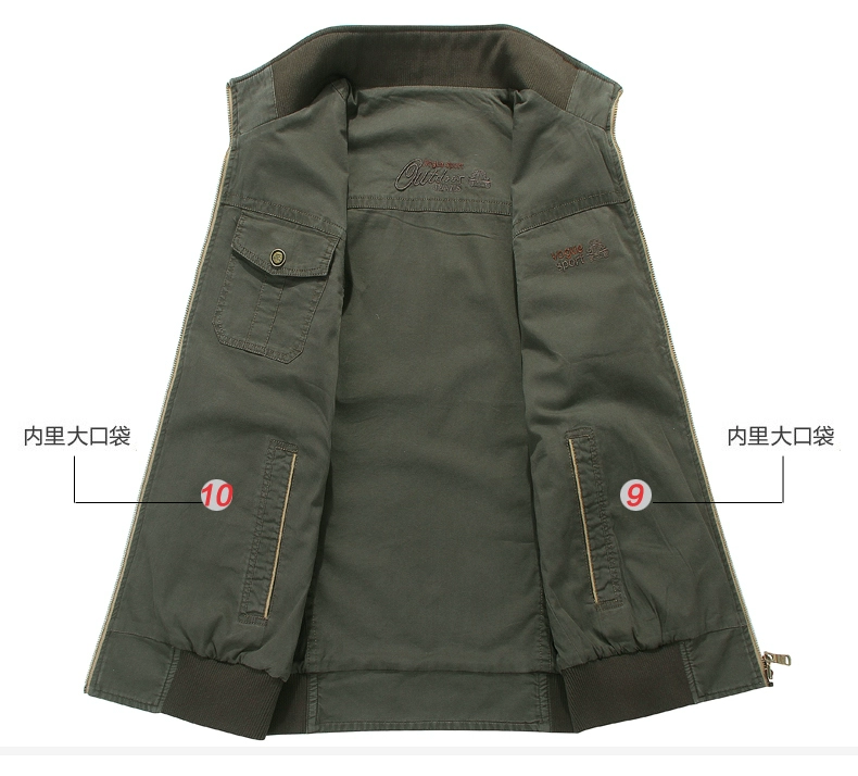 Cotton mùa hè vest nam mùa xuân và mùa thu nhiều túi chụp ảnh vest vai câu cá vest thể thao ngoài trời phần mỏng - Áo vest cotton áo 3 lỗ tập gym