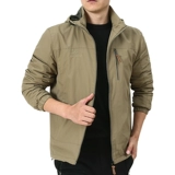 Демисезонная утепленная куртка, пуховик для отдыха, для мужчины среднего возраста