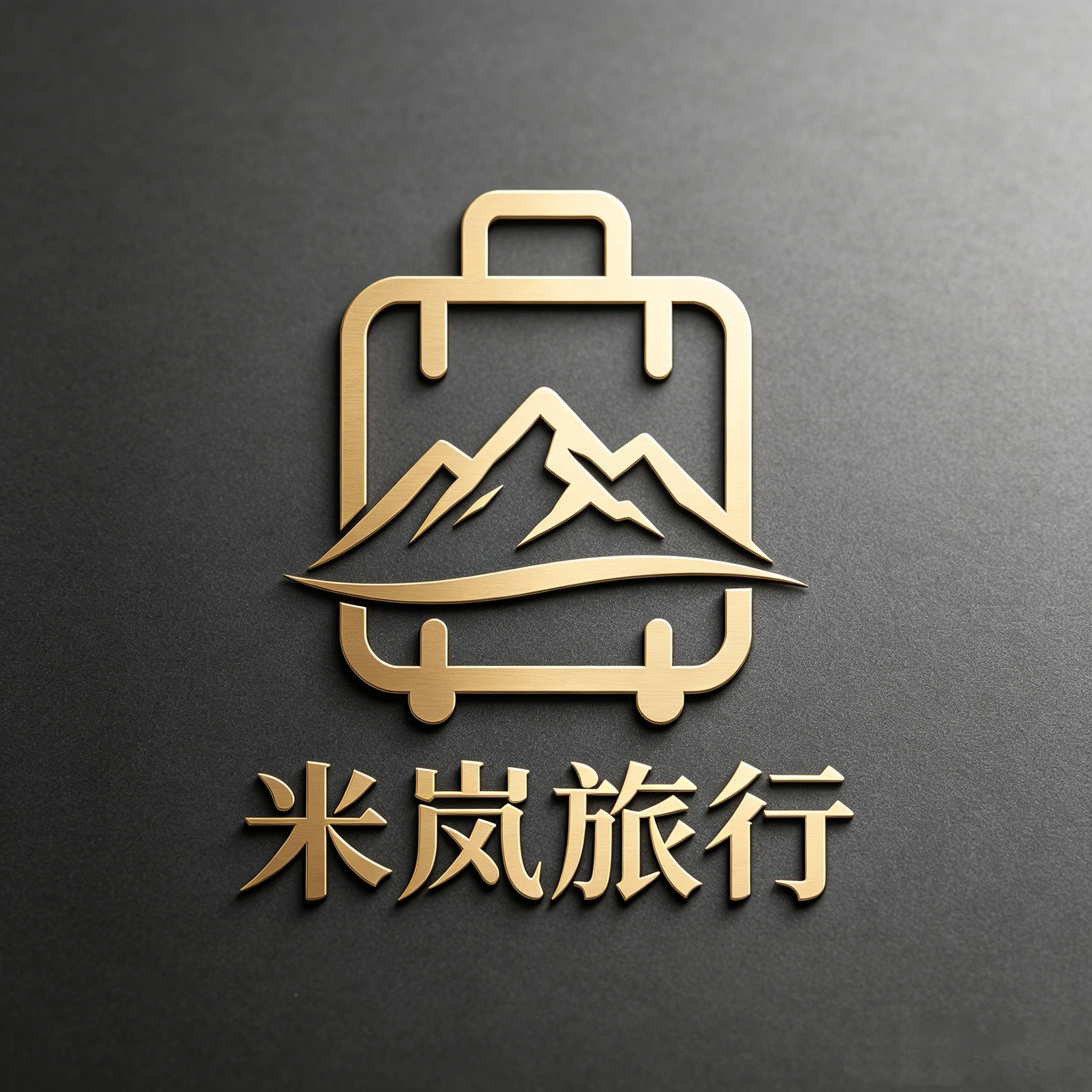 米岚旅行箱的LOGO