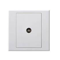 One of Simons TV sockets white (S3000-5111)