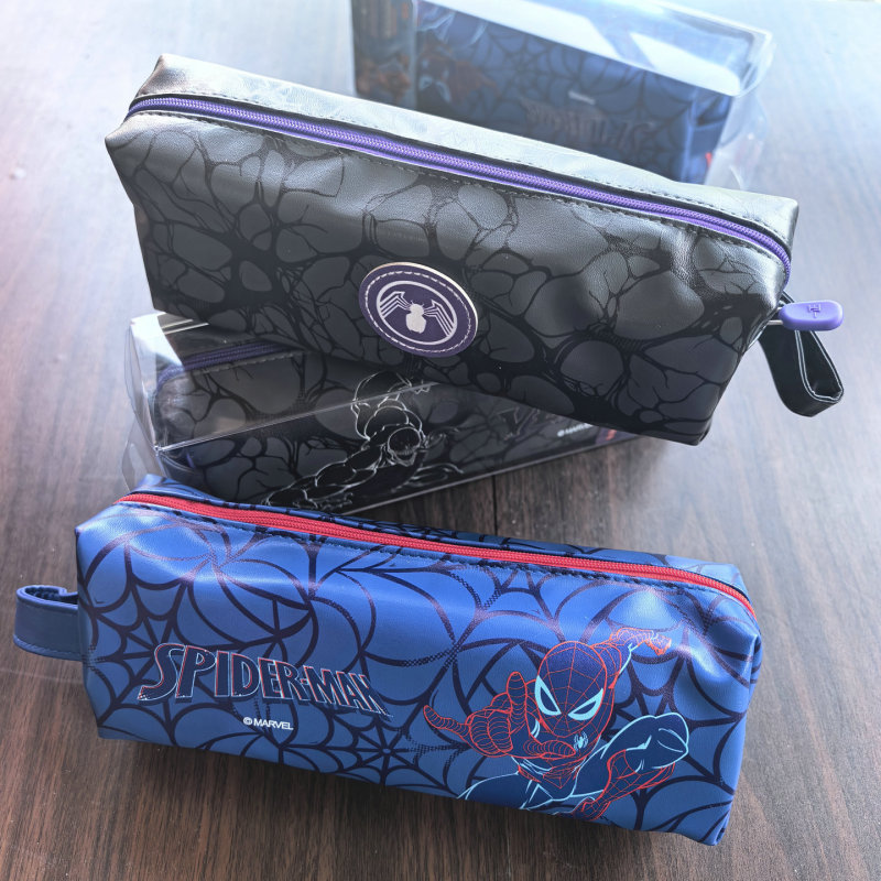 Spider-Man Pencil Case Student Small Square Bag Venom Anime Stationery Box Washable Stain-Resistant Durable Stationery Bag Pencil Case