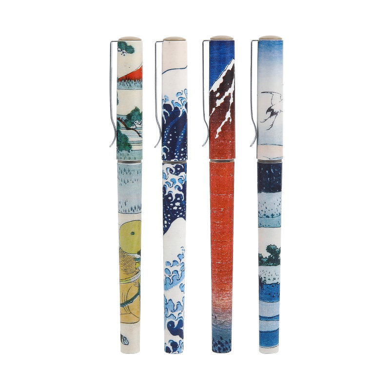 Morning Light Daying Museum ARP57511 Straight Liquid Aqueous Ballpoint Pen 0-38mm Refill North Saifuji Mountain Sexual Pen