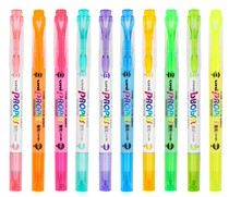 Japan Mitsubishi PUS-102T double-headed highlighter marker marker visible transparent window accurate focus