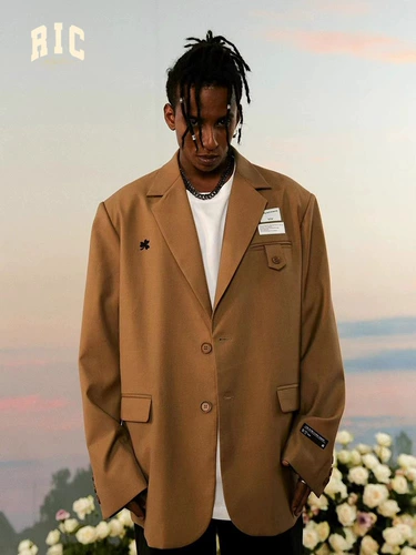 RickyisClown клоун вышитый маленький цветочный костюм с логотипом 2025 новый светоотражающий костюм с логотипом элитная куртка