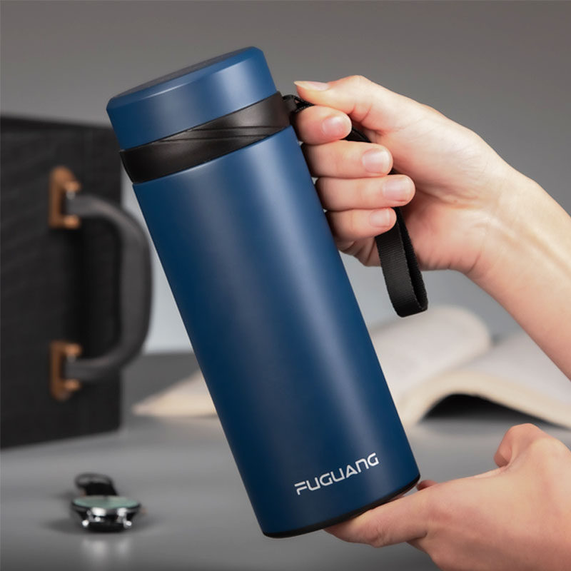 Fuuang Vacuum Thermos cup 700-900ml large capacity male and female filter creative portable thermos pot customized Cup