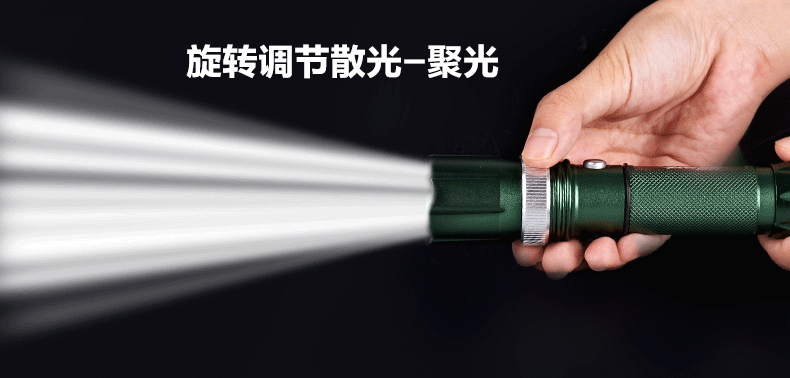 Đèn pin ngoài trời siêu sáng chói ánh sáng chiếu xa tầm xa sạc đèn led mini lĩnh vực lực lượng đặc biệt nhà đèn pin để bàn
