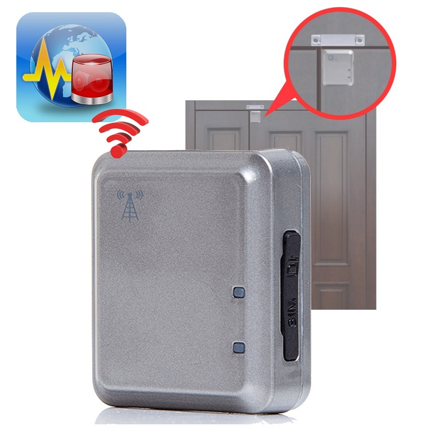 GSM mobile phone Independent door Magnetic siren Home shop Anti-theft acoustic control Inductive Tracking Locator