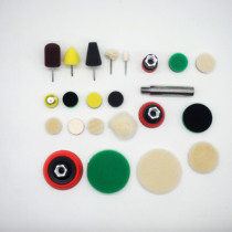 Detail polishing consumables Sponge grinding head Sponge disc Wool disc tray 28mm thin special sponge