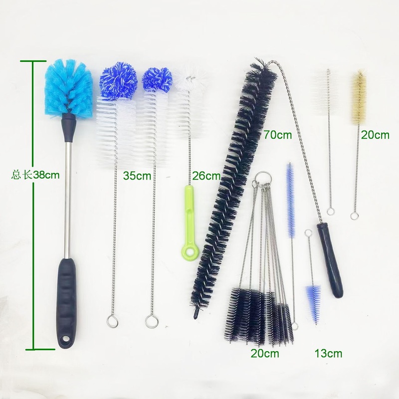 Wire Shaft Small Round Brush, Nylon Bristles, Plastic Bristles, Fine Crevice Brush, Car Repair Brush, Test Tube Brush, Bottle Brush, Edge Crevice Brush