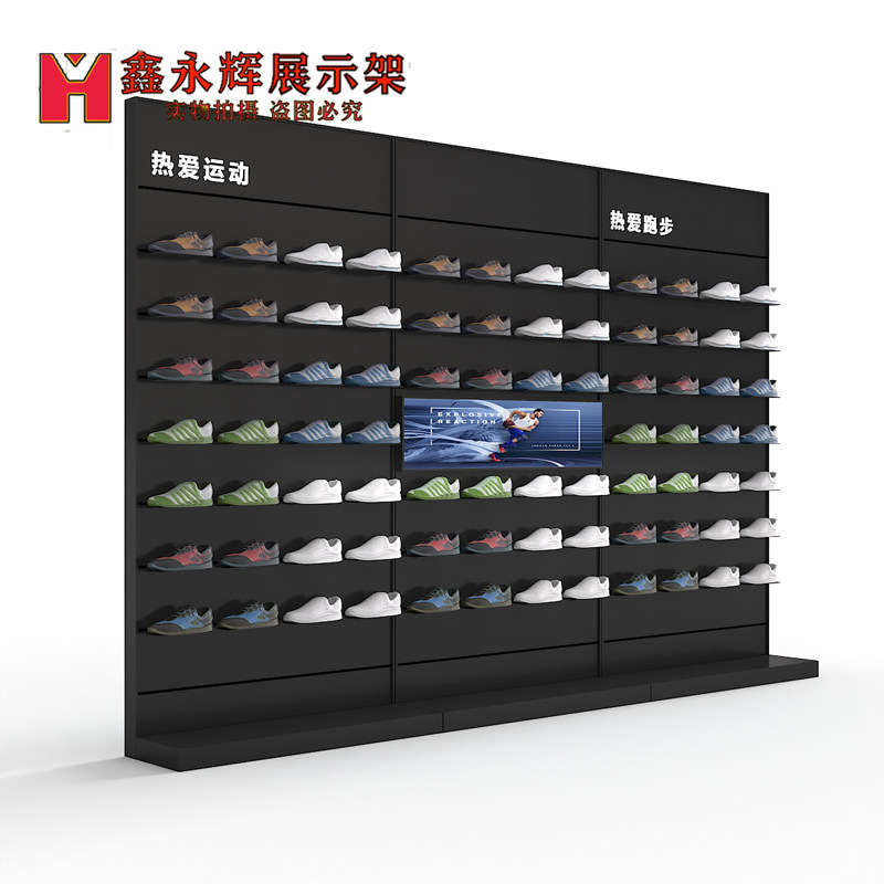 Shoe Store Shoe Rack Clothing Store Exhibition Rack Sports Shoes Racks Sporting Goods Racks Up Wall Live Sample Room Shoes Cabinet-Taobao