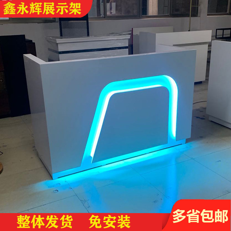 Company paint front desk desk beauty salon cashier hotel bar simple modern small