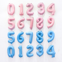 16 Inch Imitation Aluminum Film Digital Children Birthday Party Decoration Wedding Wedding House Arrangement Supplies Aluminum Film Digital Balloons