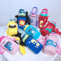 Trend cartoon student childrens glass personality men and women Korean version of the cup portable fresh creative popular handy cup