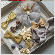 Little Lady hairclip Princess boxed girl cute suit girl headwear children hair accessories hair clip baby Korean version