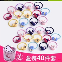 Beam Hair with girl Child hair ring No injuries Lady Cute Princess Tie Hair Cartoon Children Small Rubber Ring Girl