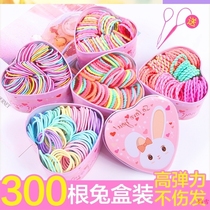 Small Baoza head leather fascia Korean version Child hair rope Child rubber band Rubber Fascia Hair Accessories without injury Hair Corned Princess Leather Sleeve